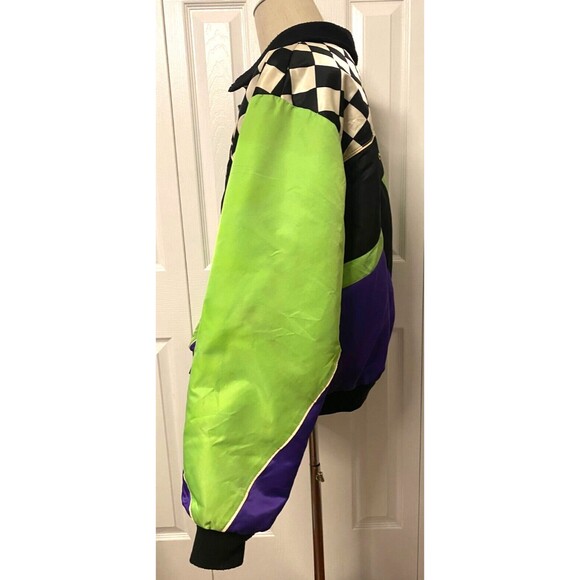 VTG 90s Arctic Cat Wear Jacket Snowmobile Racing Coat Mens XL USA Made Neons - Picture 8 of 16